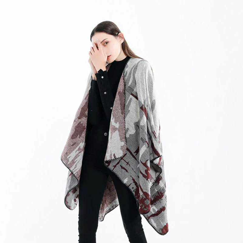 new fashion National style temperament shawl women thick camouflage warm high quality comfortable soft windproof outdoor poncho
new fashion National style temperament shawl women thick camouflage warm high quality comfortable soft windproof outdoor poncho