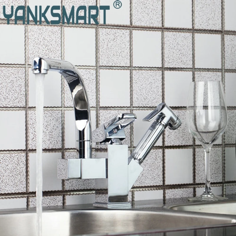 Kitchen Faucet multifunctional Deck Mount Pull-out Spray 360 Swivel Spout Chrome Kitche Faucet Mixer Tap
Kitchen Faucet multifunctional Deck Mount Pull-out Spray 360 Swivel Spout Chrome Kitche Faucet Mixer Tap