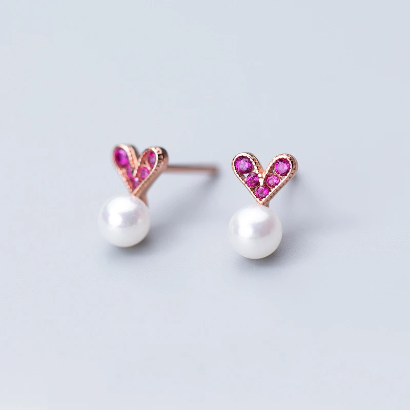 MloveAcc Elegant 925 Sterling Silver Heart Stud Earrings with Shell Pearl for Women Cute Gifts for Darling Girl
MloveAcc Elegant 925 Sterling Silver Heart Stud Earrings with Shell Pearl for Women Cute Gifts for Darling Girl