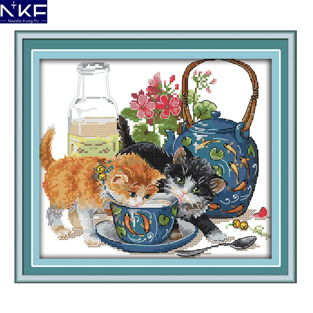 NKF Curious Cat штампованный крестиком 11CT 14CT DIY комплекты для рукоделия вышивки животных крестиком наборы для детей
NKF Curious Cat штампованный крестиком 11CT 14CT DIY комплекты для рукоделия вышивки животных крестиком наборы для детей