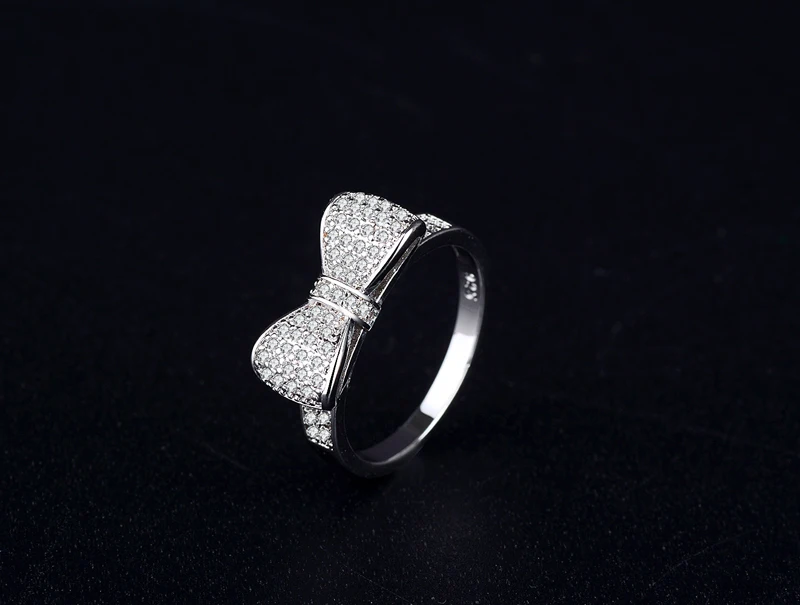 YINHED Elegant Temperament Jewelry Genuine 925 Sterling Silver Wedding Rings for Women Micro Paved CZ Bow-knot Finger Ring ZR447
YINHED Elegant Temperament Jewelry Genuine 925 Sterling Silver Wedding Rings for Women Micro Paved CZ Bow-knot Finger Ring ZR447