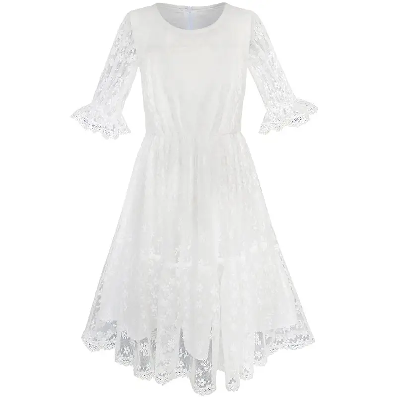 Flower Girl Dress Off White Lace Wedding Pageant Party 2020 Summer Princess Dresses Children Clothes Size 5-10 Carnival Vestidos
Flower Girl Dress Off White Lace Wedding Pageant Party 2020 Summer Princess Dresses Children Clothes Size 5-10 Carnival Vestidos
