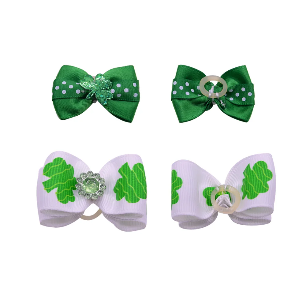 12pcs St. Patrick's Day Pet Dog Hair bows White Green Clover Dog Bows Dog Hair Accessories Pet Grooming
12pcs St. Patrick's Day Pet Dog Hair bows White Green Clover Dog Bows Dog Hair Accessories Pet Grooming
