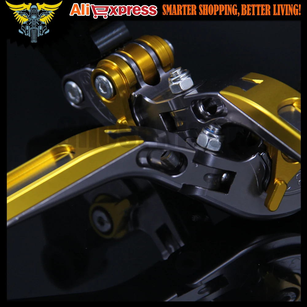 Gold+Titanium Adjustable Folding Extendable Motorcycle Brake Clutch Levers For Aprilia FALCO / SL1000 2000 2001 2002 2003 2004
Gold+Titanium Adjustable Folding Extendable Motorcycle Brake Clutch Levers For Aprilia FALCO / SL1000 2000 2001 2002 2003 2004