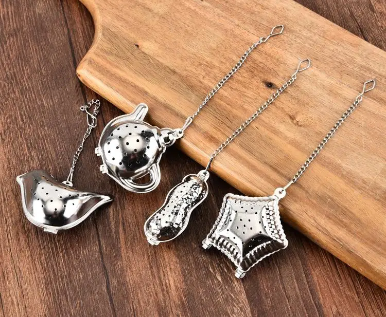 300pcs/lot Teapot / peanut / Bird / Shell Full Shape Stainless Steel Infuser Filter Strainer Tea Ball Spoon SN1209
300pcs/lot Teapot / peanut / Bird / Shell Full Shape Stainless Steel Infuser Filter Strainer Tea Ball Spoon SN1209