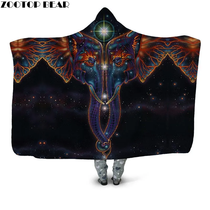 Elephant Animal Print Plush Blanket Cover Hooded Blanket Casual Fleece Throw Blanket Home Office Airplane Wearable Bedspread
Elephant Animal Print Plush Blanket Cover Hooded Blanket Casual Fleece Throw Blanket Home Office Airplane Wearable Bedspread