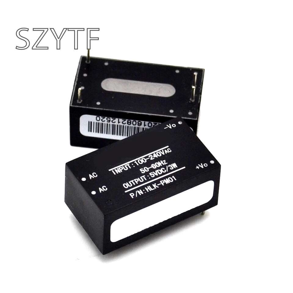 5 шт./лот HLK PM01 AC DC 220V 5V мини модуля питания интеллигентая (ый) бытовой выключатель