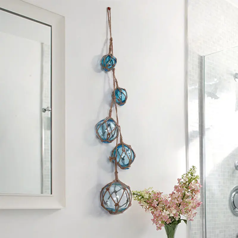 Modern Creative Simple Hemp Rope Glass Float Ball Wall Accessories Decoration Home Livingroom Wall Hanging Ornaments Pendants
Modern Creative Simple Hemp Rope Glass Float Ball Wall Accessories Decoration Home Livingroom Wall Hanging Ornaments Pendants