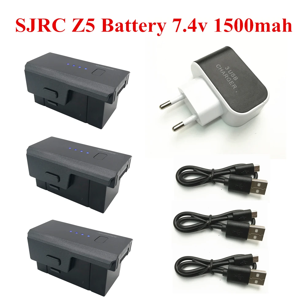 Модернизированный Аккумулятор 7 4 В 1500 мАч для SJRC Z5 X103W KF608 литий полимерный