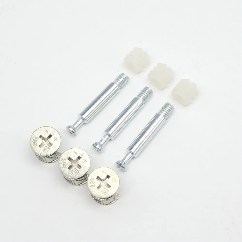 20pcs 3 in 1 Furniture Connecting Fittings Nut and Bolt Set Connector Eccentric Wheel Furniture Hardware
20pcs 3 in 1 Furniture Connecting Fittings Nut and Bolt Set Connector Eccentric Wheel Furniture Hardware