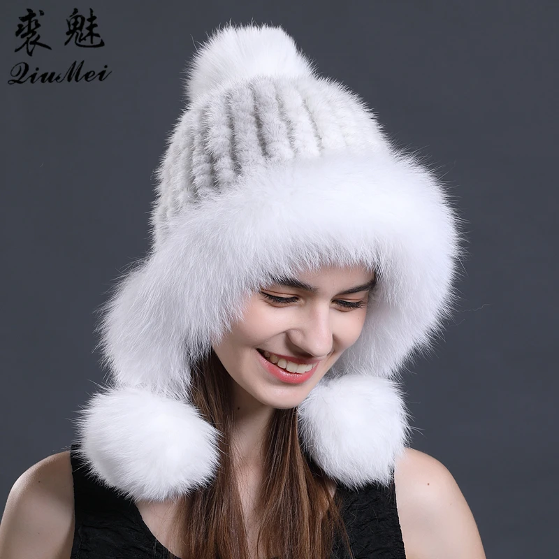 2019 Female Real Mink Fur Hat Winter ladies Knitted Fur Cap Pom Pom Ear Protector Fur Bomber Fur Hat Real Mink Cap Women Beanies
2019 Female Real Mink Fur Hat Winter ladies Knitted Fur Cap Pom Pom Ear Protector Fur Bomber Fur Hat Real Mink Cap Women Beanies