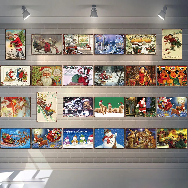 Christmas Tin Signs Metal Plate Wall Pub Art Party Christmas Decorations For Home Vintage Iron Poster Cuadros DU-1968
Christmas Tin Signs Metal Plate Wall Pub Art Party Christmas Decorations For Home Vintage Iron Poster Cuadros DU-1968