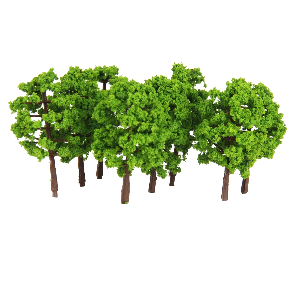 20 Pieces Plastic Tree Model Train Railroad Scenery 1:150 Scale Miniature Landscape Decor Ornaments - Light Green
20 Pieces Plastic Tree Model Train Railroad Scenery 1:150 Scale Miniature Landscape Decor Ornaments - Light Green