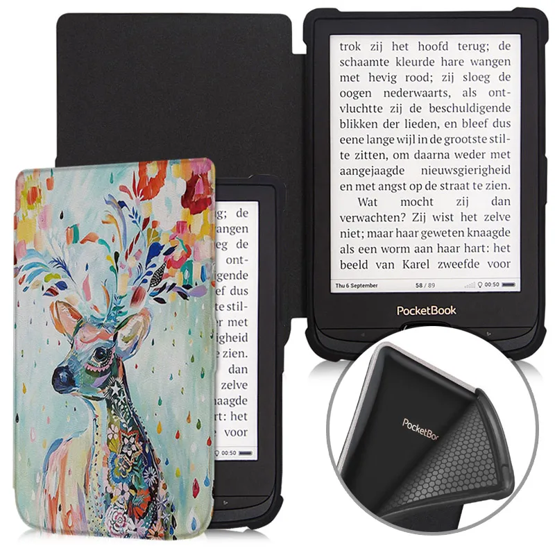 Slim Case for Pocketbook 606/616/Pocketbook 627/628/Pocketbook 632/633 Color - Soft Shell Protective Cover with Auto Sleep/Wake
Slim Case for Pocketbook 606/616/Pocketbook 627/628/Pocketbook 632/633 Color - Soft Shell Protective Cover with Auto Sleep/Wake