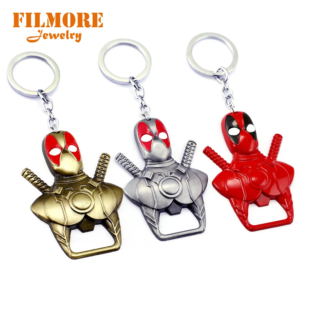 Anime Jewelry Deadpool Keychain 2 Use Bar Beer Bottle Opener Key Chain Keyring Charms Chaveiro Ornaments Trinket Keychain
Anime Jewelry Deadpool Keychain 2 Use Bar Beer Bottle Opener Key Chain Keyring Charms Chaveiro Ornaments Trinket Keychain