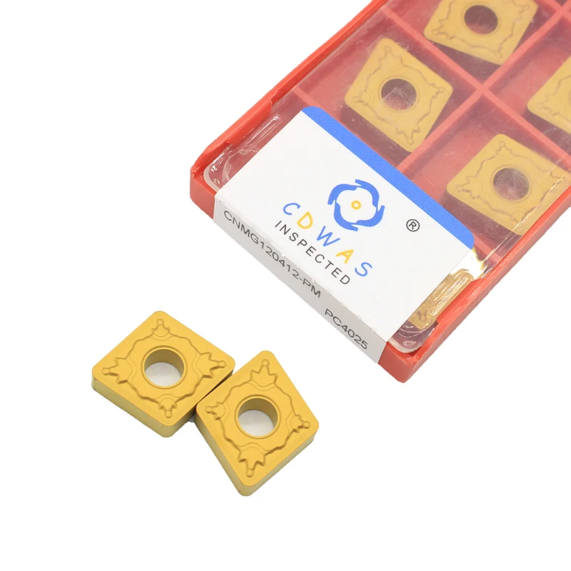 CNMG120412 PM PC4025 Carbide insert External Turning Tools Lathe cutter Tool turning insert For processing steel parts
CNMG120412 PM PC4025 Carbide insert External Turning Tools Lathe cutter Tool turning insert For processing steel parts