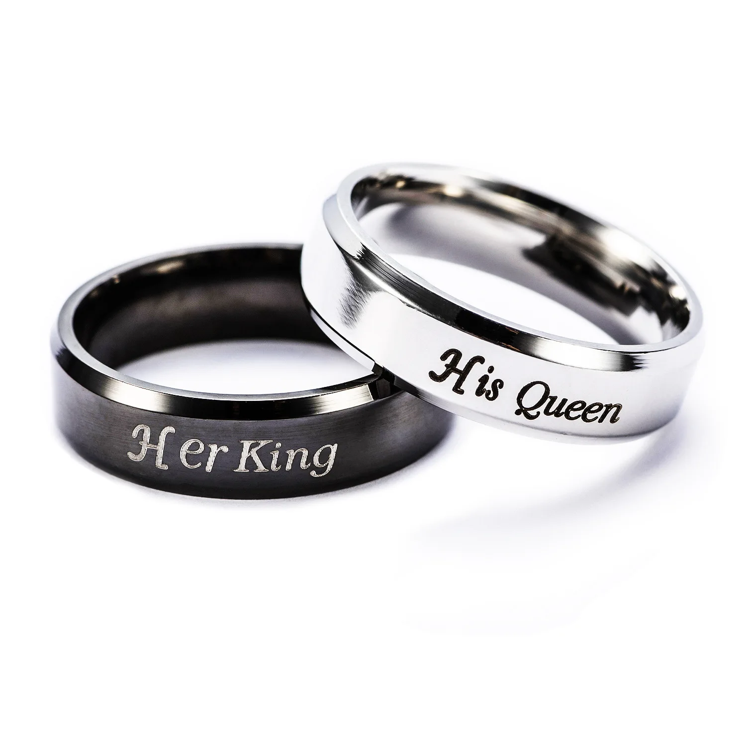 King Queen Rings Stainless Steel Couples Lover's Rings for Men Women Romantic Wedding Engagement Fashion Jewelry
King Queen Rings Stainless Steel Couples Lover's Rings for Men Women Romantic Wedding Engagement Fashion Jewelry