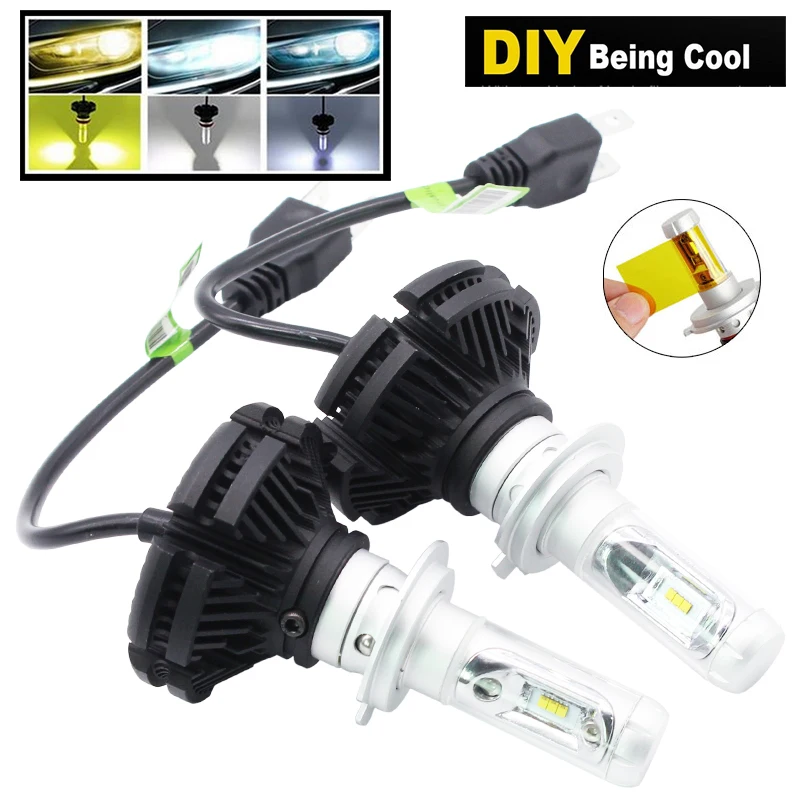 H7 LED Headlight H4 LED Car Headlight H1 H3 H11 9005 9006 LED Bulb Yellow White Ice Blue Fog Lamp For Auto X3 ZES Chip Car Light
H7 LED Headlight H4 LED Car Headlight H1 H3 H11 9005 9006 LED Bulb Yellow White Ice Blue Fog Lamp For Auto X3 ZES Chip Car Light