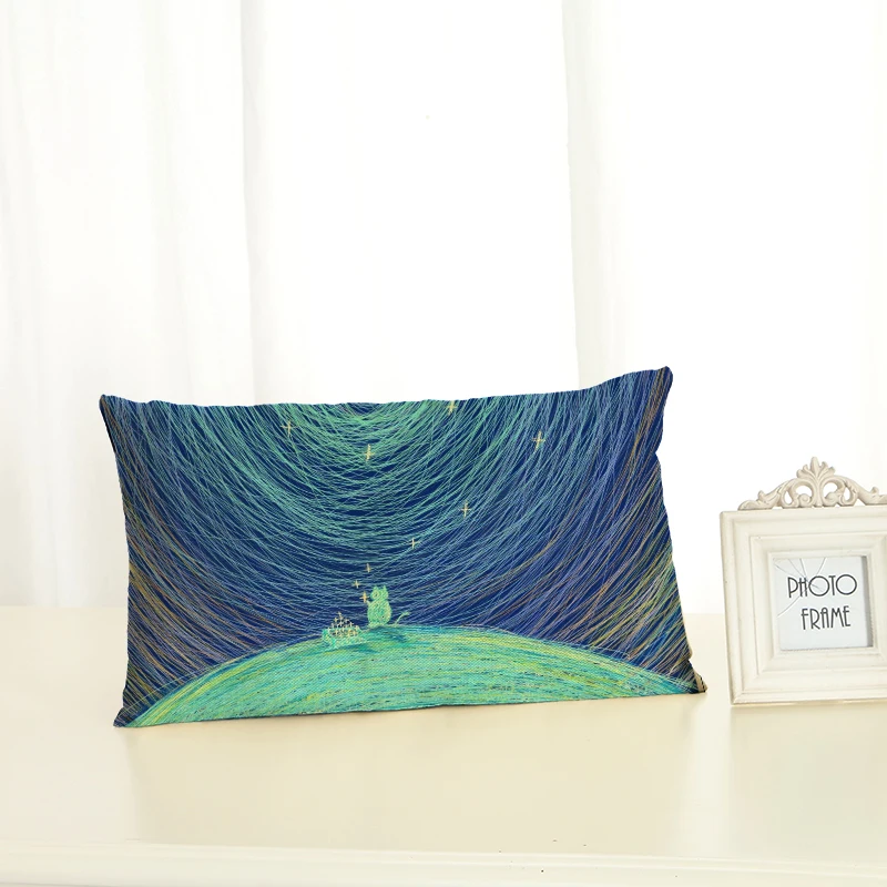 HD 30x50 Cat Pattern Housewear Chair Cushion Cover Soft Pillow Case Cojines Almofadas Cotton Linen Square | Дом и сад