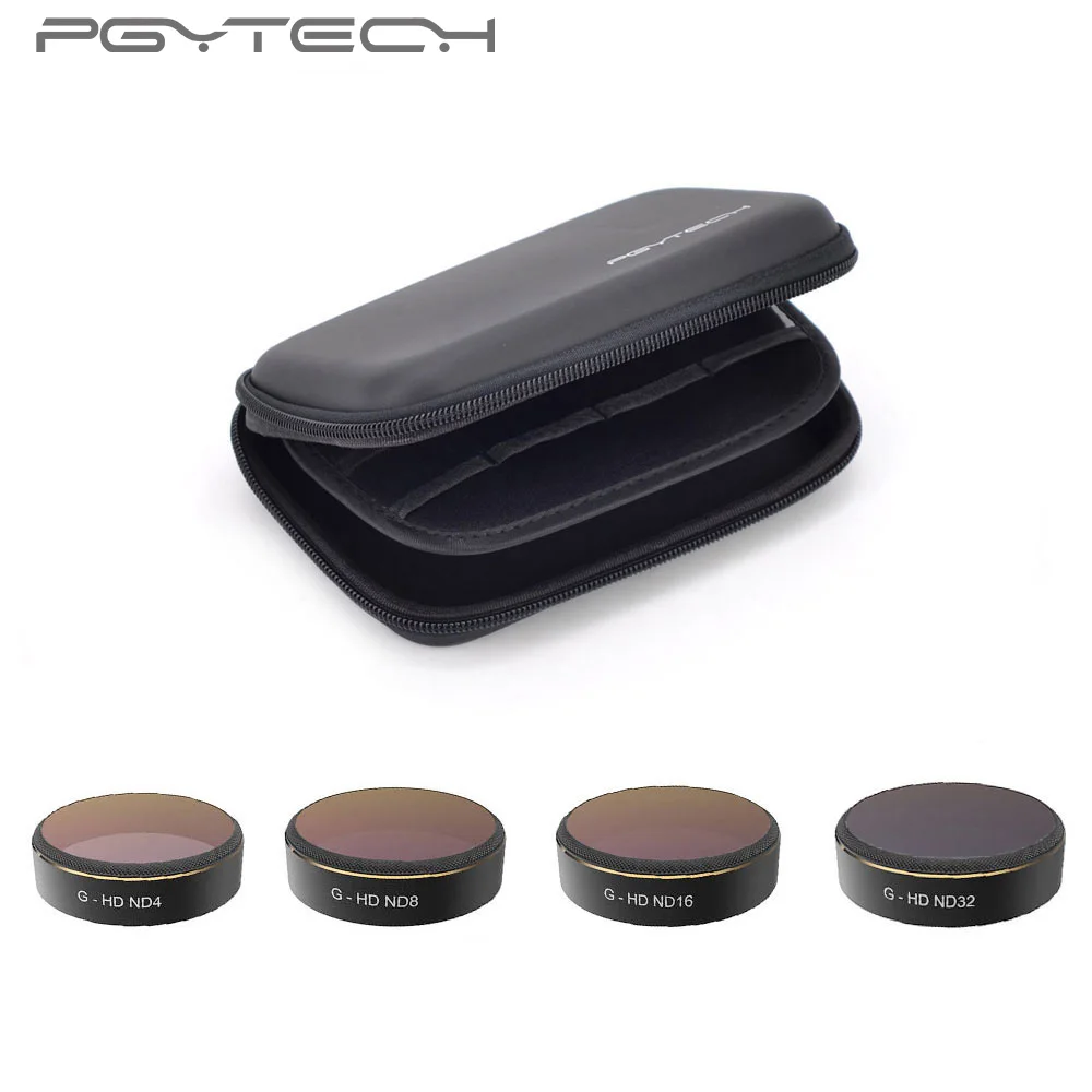 PGYTECH 1 комплект = 4 шт. ND4 + ND8 ND16 ND32 фильтры для объектива DJI Phantom PRO Аксессуары Дрон