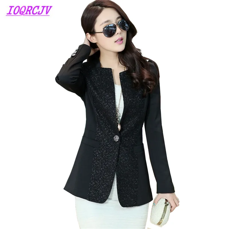 Plus size XL-5XL 2018 Spring Lady Blazers Tops Fashion Lace Stitching Suit Jacket Slim Female Small Suit Outerwear IOQRCJV Q117
Plus size XL-5XL 2018 Spring Lady Blazers Tops Fashion Lace Stitching Suit Jacket Slim Female Small Suit Outerwear IOQRCJV Q117