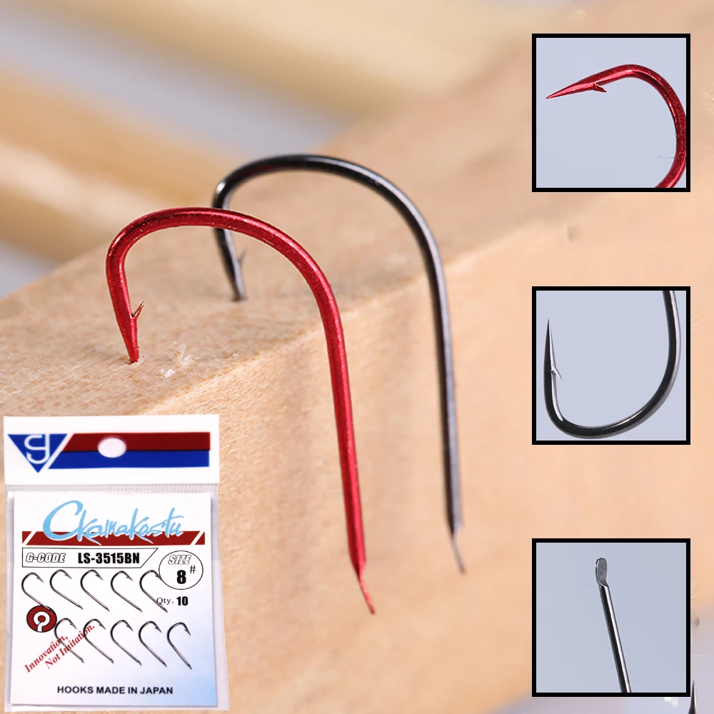 30pcs/lot 3515 Set Sode Fishing Hooks Black And Red Color High Carbon Steel Fishing Hook Sode Non-Barb
30pcs/lot 3515 Set Sode Fishing Hooks Black And Red Color High Carbon Steel Fishing Hook Sode Non-Barb