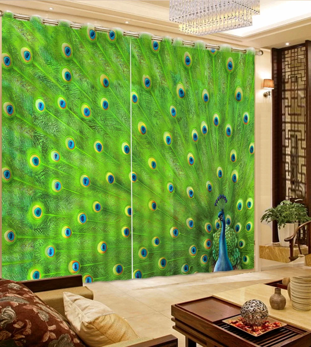 Home Decoration Living room Bedroom 3D Curtains Modern peacock Blackout 3D Curtains Decoration Sheer Curtains
Home Decoration Living room Bedroom 3D Curtains Modern peacock Blackout 3D Curtains Decoration Sheer Curtains