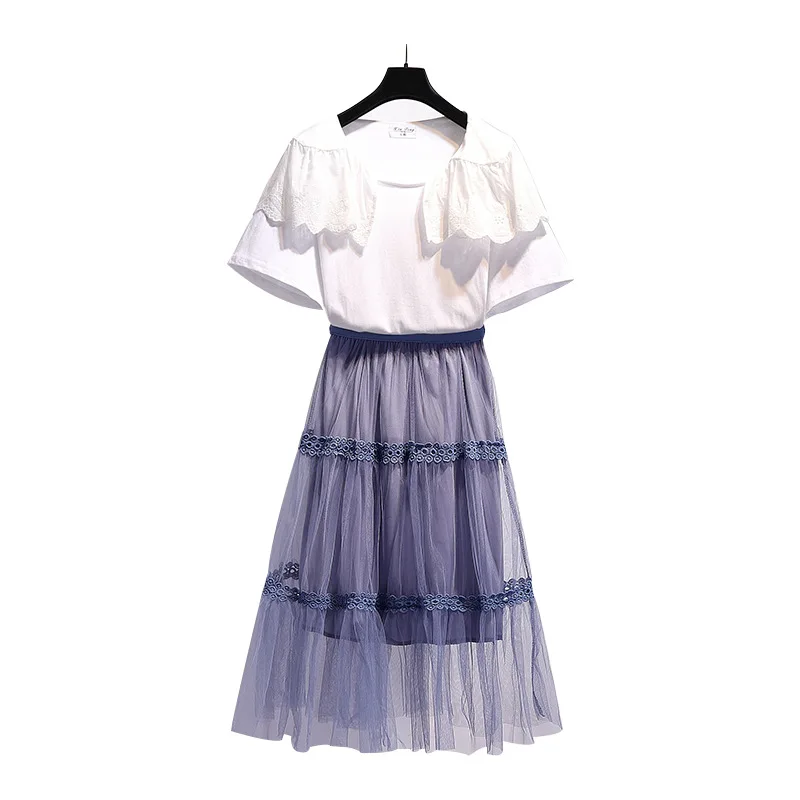 ICHOIX women 2 pieces sets Korean casual 2 pieces skirt sets ruffles long skirt + solid t-shirt two pieces outfits summer sets
ICHOIX women 2 pieces sets Korean casual 2 pieces skirt sets ruffles long skirt + solid t-shirt two pieces outfits summer sets