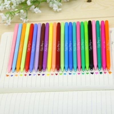 10pcs Superfine fiber Highlighter 24colors brush watercolors Signing pen 16.5*0.7cm free shipping
10pcs Superfine fiber Highlighter 24colors brush watercolors Signing pen 16.5*0.7cm free shipping