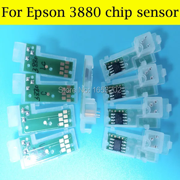 9 Pieces/Set Chip Sensor For Epson 3880 3850c 3800 Ink Cartridges