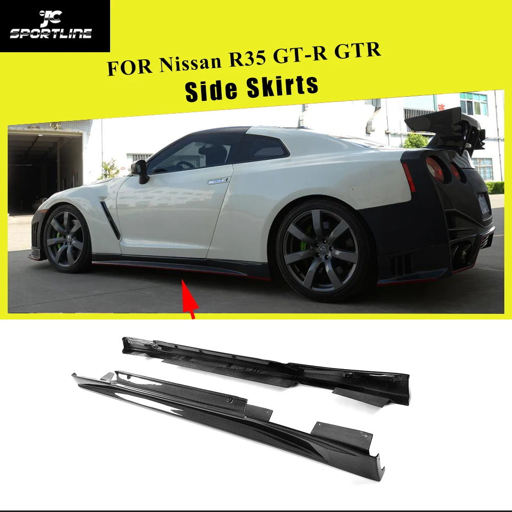 For Nissan R35 GTR Coupe Carbon Fiber Side Skirt GT-R ZE Door Step Cover Racing Body Kit 
For Nissan R35 GTR Coupe Carbon Fiber Side Skirt GT-R ZE Door Step Cover Racing Body Kit