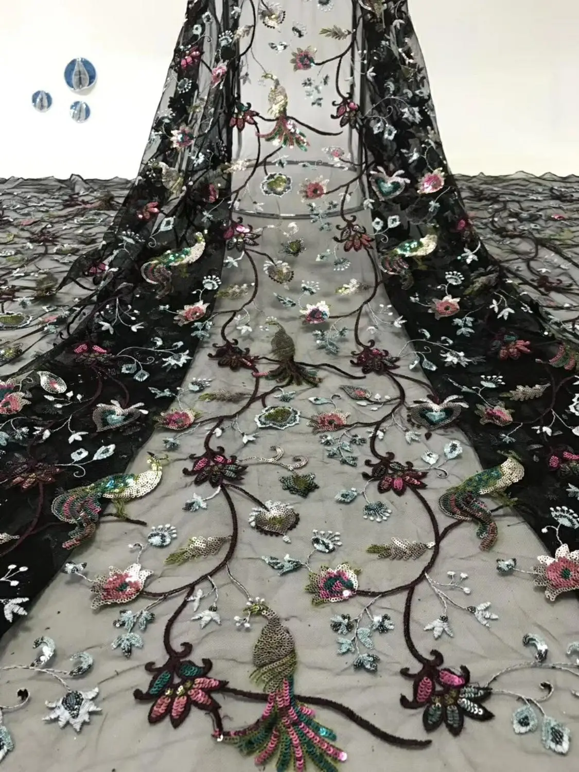 French Net Lace Fabric 2019 Latest African Guipure Lace Fabric with Embroidery Mesh Tulle Cord Sequins Lace Fabric XB44
French Net Lace Fabric 2019 Latest African Guipure Lace Fabric with Embroidery Mesh Tulle Cord Sequins Lace Fabric XB44
