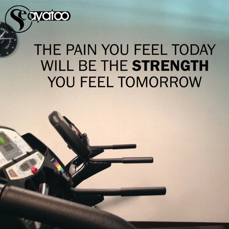 Pain Today Will Be Strength Quotes Vinyl Wall Sticker Decal Gym Gymnasium Office Motivation 24x100cm
Pain Today Will Be Strength Quotes Vinyl Wall Sticker Decal Gym Gymnasium Office Motivation 24x100cm