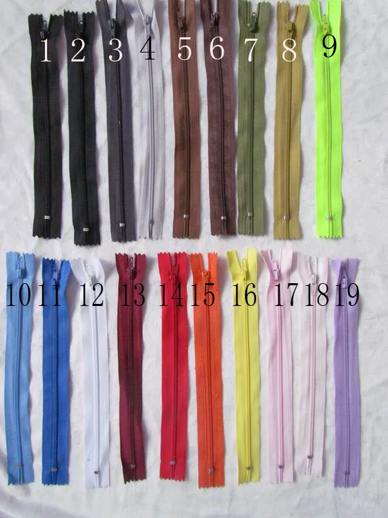 20CM*2CM Nylon Zipper,19 Colors,100Pcs/Lot, Closed End Zippers, DIY Accessary for Bags, Garment, Home Textile
20CM*2CM Nylon Zipper,19 Colors,100Pcs/Lot, Closed End Zippers, DIY Accessary for Bags, Garment, Home Textile