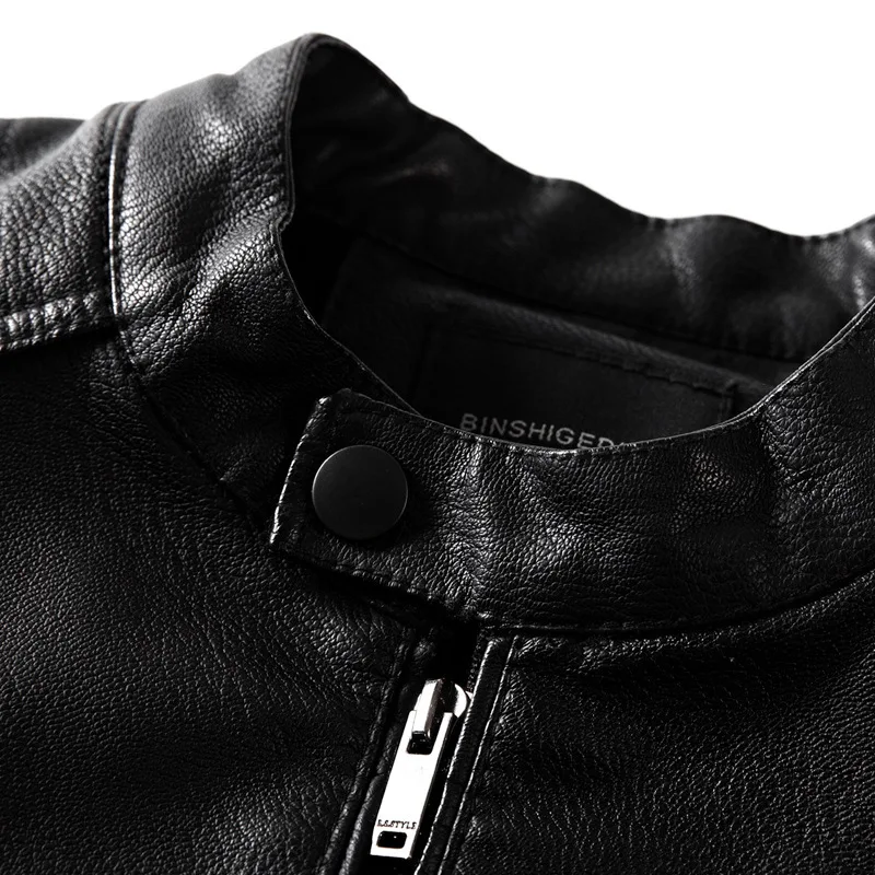 2020 Autumn New Casual Stand Collar Motorcu Montu Erkek Good Quality Slim Fit Jaket Men Leather
2020 Autumn New Casual Stand Collar Motorcu Montu Erkek Good Quality Slim Fit Jaket Men Leather