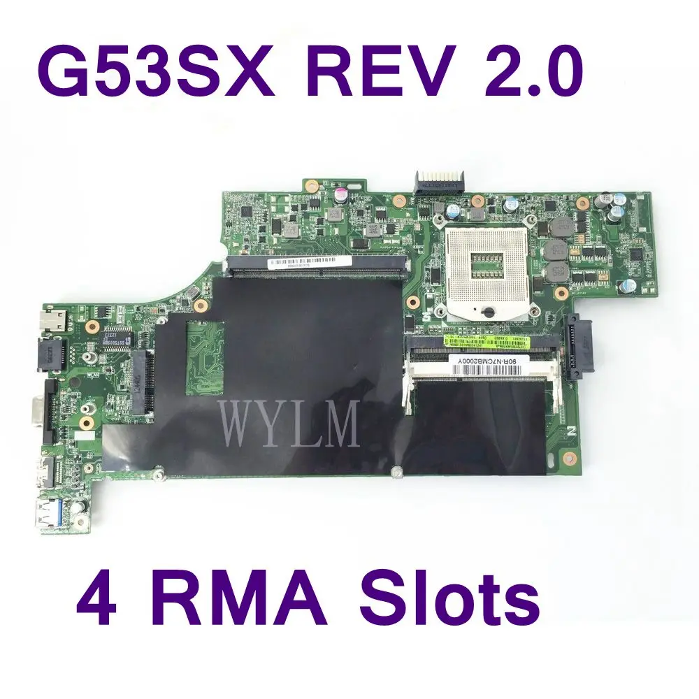 Материнская плата G53SX DDR3 с 4 слотами для оперативной памяти материнская ASUS G53SW VX7