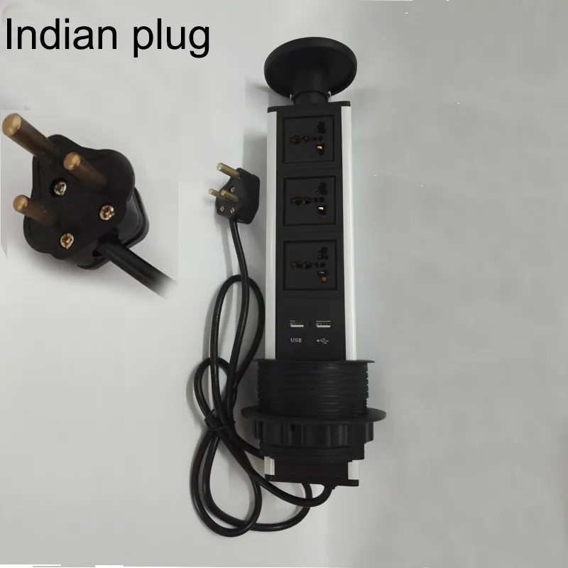 Индийская универсальная вилка av power 3 Универсальная мощность + 2 зарядных USB-порта для конференц-мебели настольная розетка
Индийская универсальная вилка av power 3 Универсальная мощность + 2 зарядных USB-порта для конференц-мебели настольная розетка