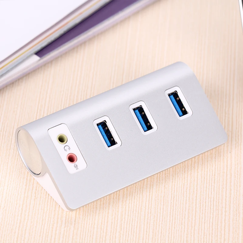 Acasis HS0047 Aluminum alloy USB Splitter High Speed USB 2.0 3.0 HUB 4 Port Hubs with Sound Card Microphone for Macbook PC
Acasis HS0047 Aluminum alloy USB Splitter High Speed USB 2.0 3.0 HUB 4 Port Hubs with Sound Card Microphone for Macbook PC