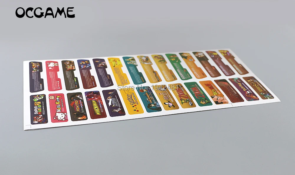 OCGAME 1 компл./лот = 28 шт./лот заказной дизайн для Gameboy Advance Label Sticker консоли GBA Back