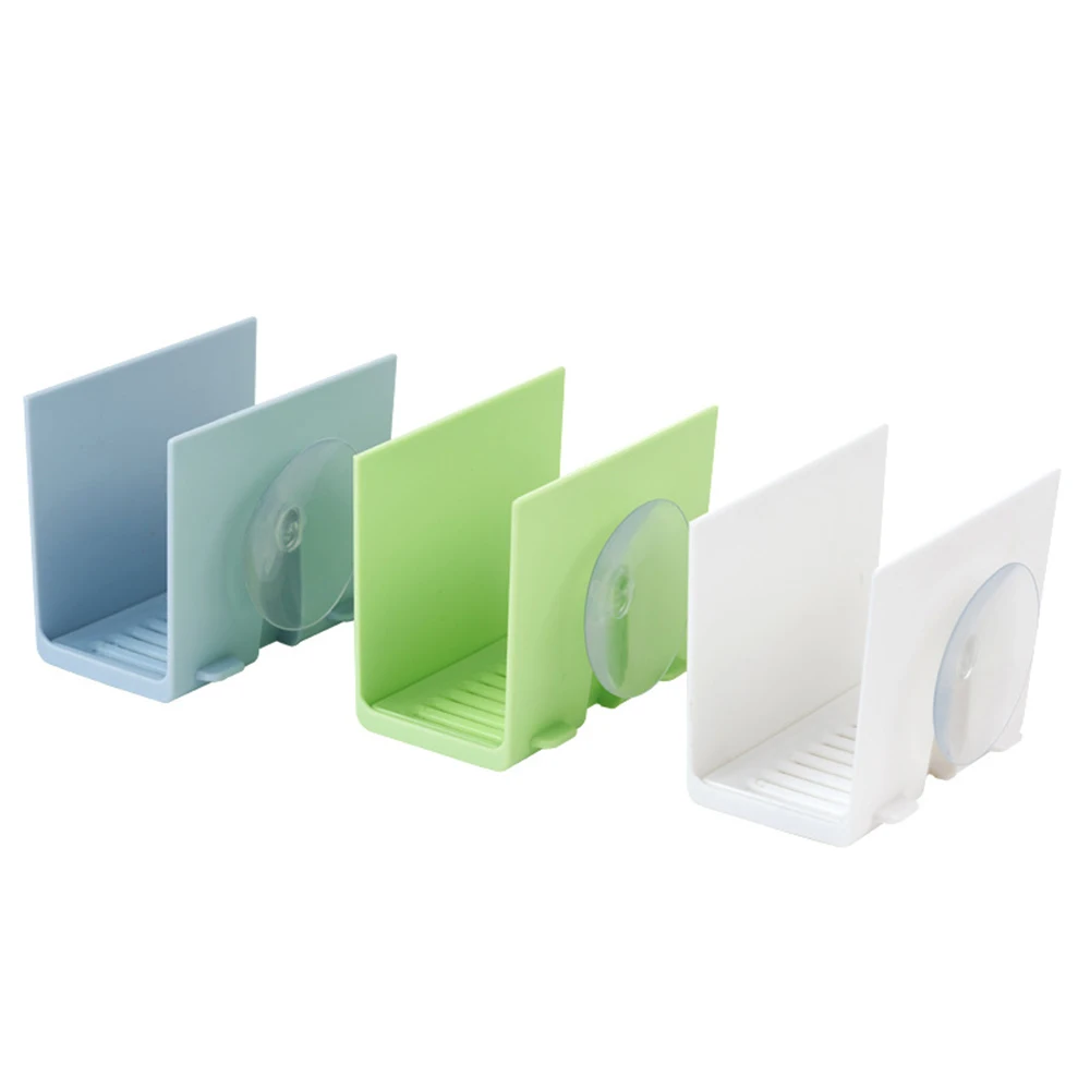 New 1pcs Kitchen Sponge Holder Sink Corner Storage Rack Wall Mounted Bathroom Soap Dish Drip | Дом и сад
