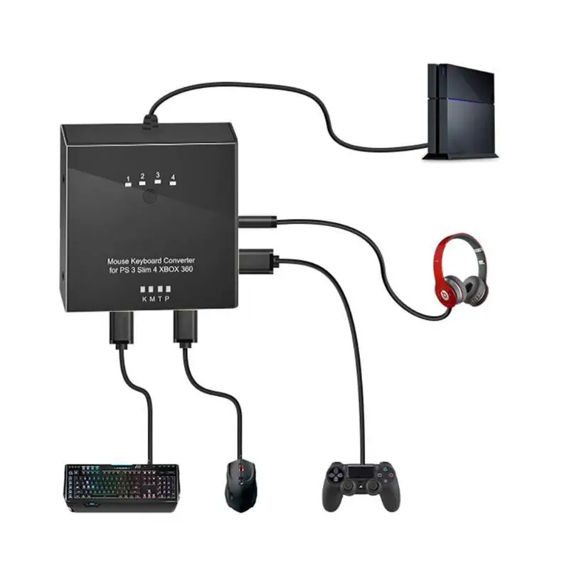 Kuulee мышь клавиатура адаптер конвертер для PS4/PS3/XBO XONE/xbox 360 переключатель аксессуар