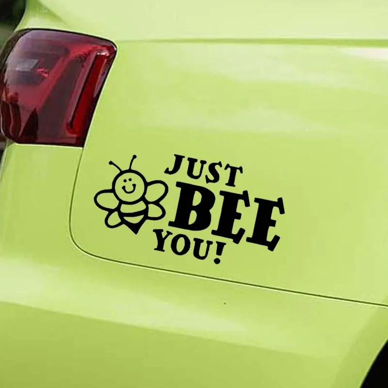 YJZT 18 1 см * 9 6 милая виниловая наклейка в виде пчелы автомобильная цвет
