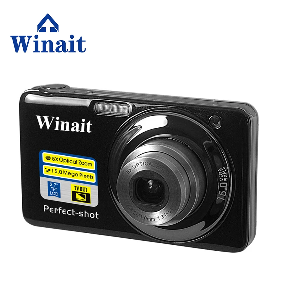 

Winait Digital Compact camera 20 mega pixels with 2.7'' TFT display and 8x optical zoom