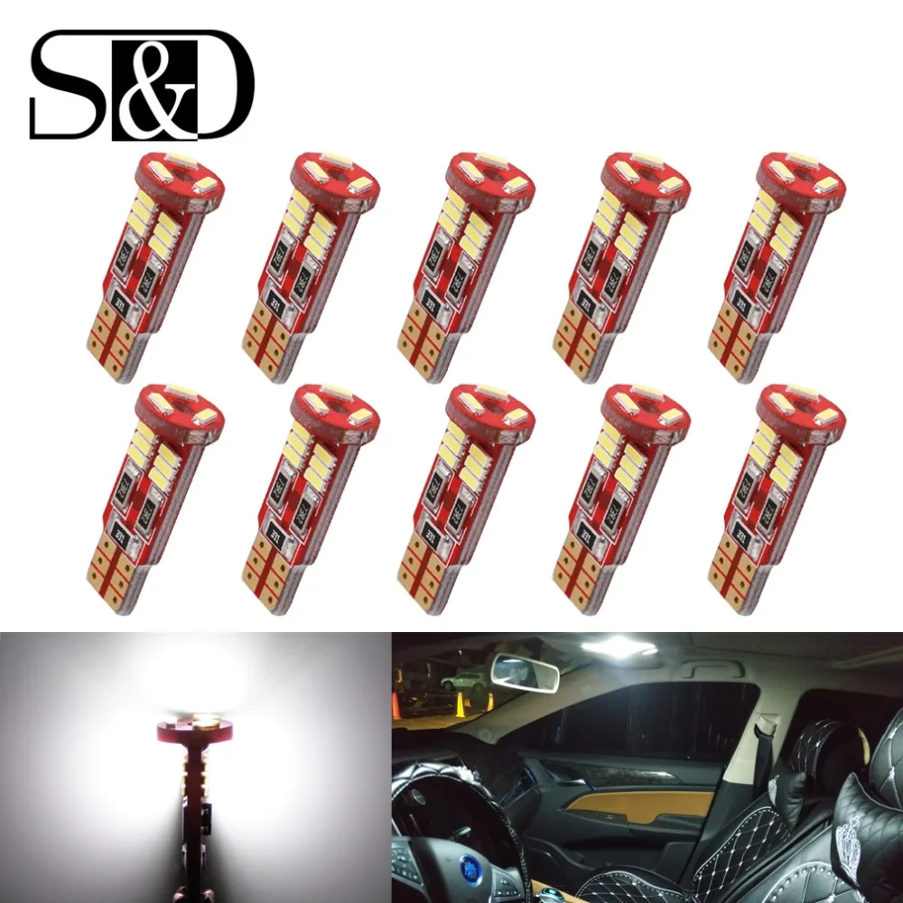 10pcs T10 W5W 194 168 LED Canbus 4014 SMD Error Free Bulbs Car LED Interior Map Reading Lights Door License Plate Auto lamp 12V
10pcs T10 W5W 194 168 LED Canbus 4014 SMD Error Free Bulbs Car LED Interior Map Reading Lights Door License Plate Auto lamp 12V