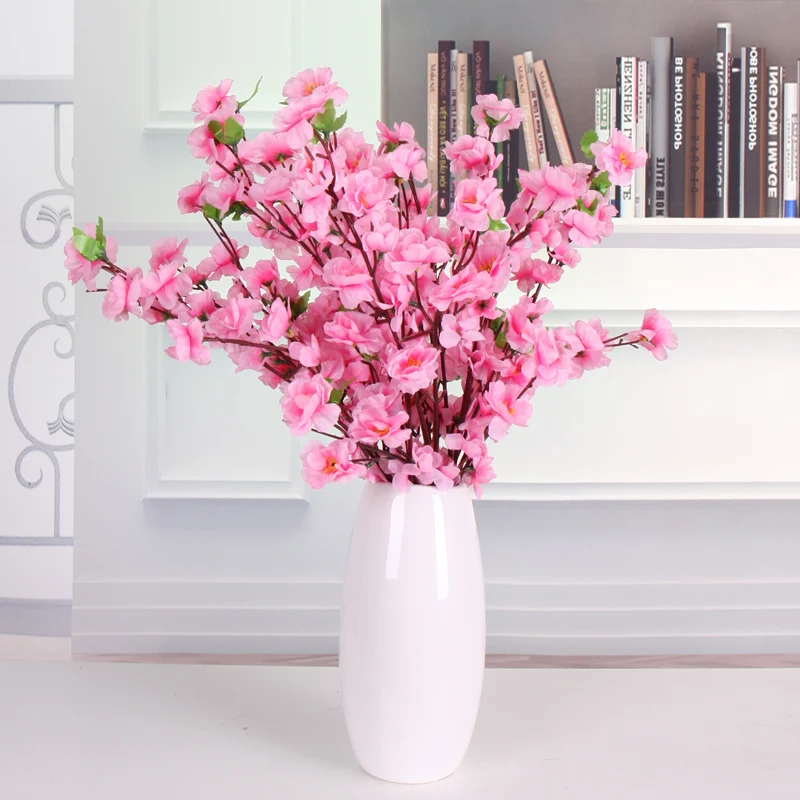 Artificial Peach Flower Silk Cherry Spring Plum Peach Blossom Branch Pink Flowers Tree DIY Party Wedding Arch Decor Home Bouquet
Artificial Peach Flower Silk Cherry Spring Plum Peach Blossom Branch Pink Flowers Tree DIY Party Wedding Arch Decor Home Bouquet