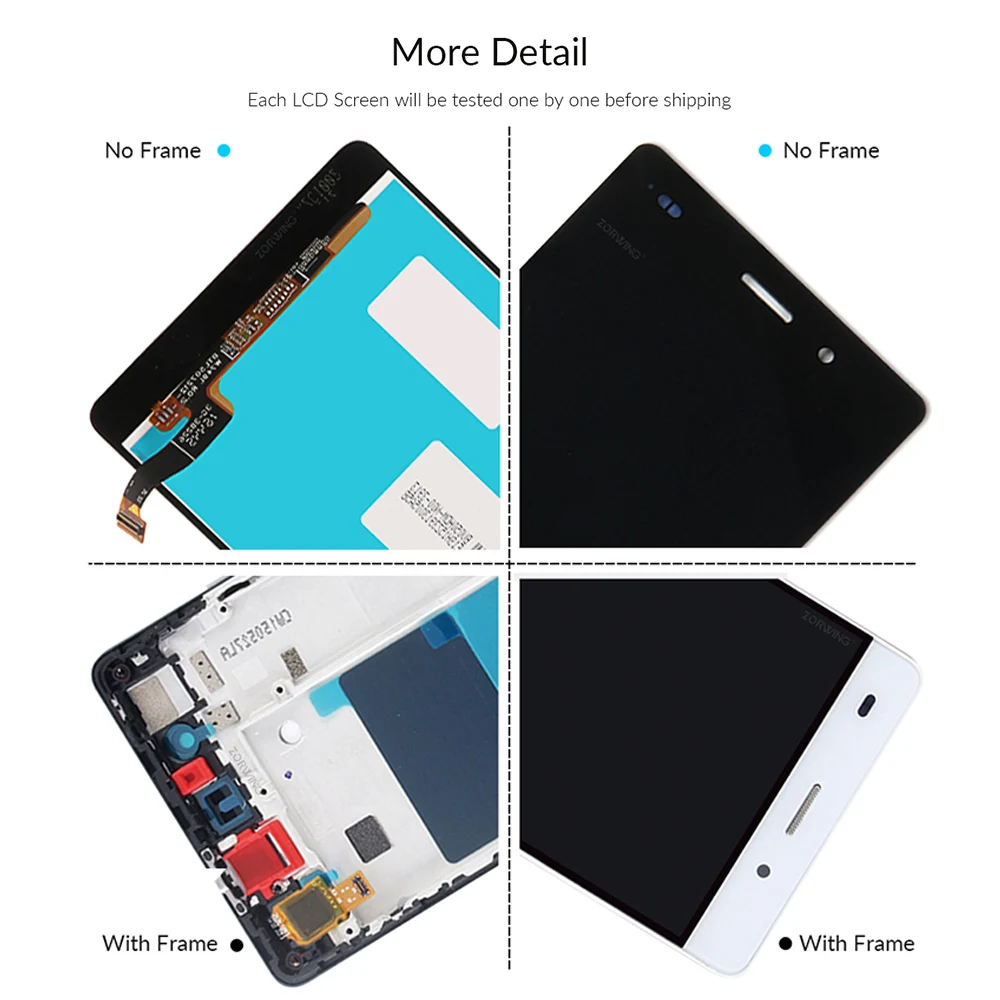 For Huawei P8 Lite LCD Display Touch Screen Digitizer Assembly With Frame Replacement ALE-L21 For Huawei Ascend P8 Lite LCD
For Huawei P8 Lite LCD Display Touch Screen Digitizer Assembly With Frame Replacement ALE-L21 For Huawei Ascend P8 Lite LCD