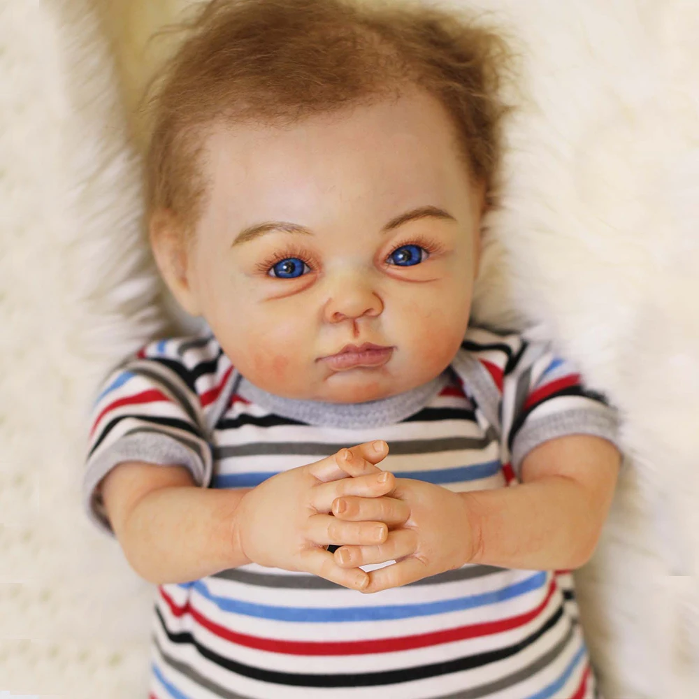 2019 new Creative Reborn Baby Doll Safe Soft Vinyl blue eyes Boy Soft Lifelike Newborn Dolls for boy or girl best Birthday Gift
2019 new Creative Reborn Baby Doll Safe Soft Vinyl blue eyes Boy Soft Lifelike Newborn Dolls for boy or girl best Birthday Gift