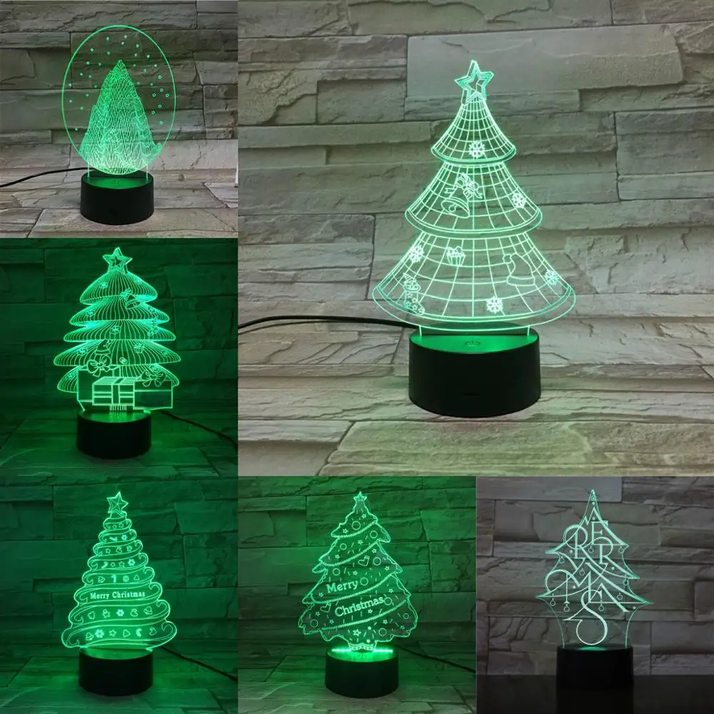 Christmas Tree 3D Lamp 7 Colors Changing Night Light Holiday Atmosphere Lighting Party Home Table Decor Touch Remote Black Base
Christmas Tree 3D Lamp 7 Colors Changing Night Light Holiday Atmosphere Lighting Party Home Table Decor Touch Remote Black Base