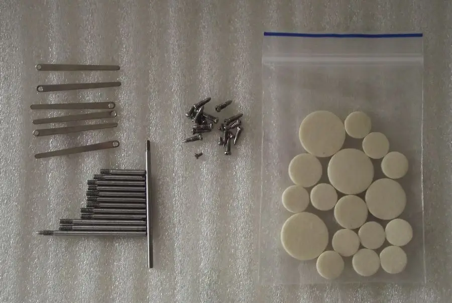 Clarinet repair parts screws,parts+ Clarinet pads Complete Set of 17 pads