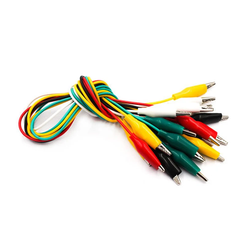 10pcs Alligator Clips Electrical DIY Test Leads Set 5 Colors Alligators Double Ended Crocodile Roach Jumper Testing Wire
10pcs Alligator Clips Electrical DIY Test Leads Set 5 Colors Alligators Double Ended Crocodile Roach Jumper Testing Wire